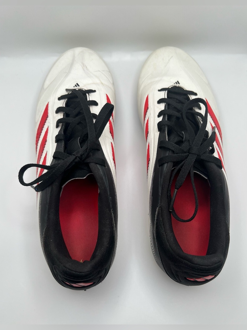 adidas Copa Men’s Size 9.5 White, Black & Red Soccer Cleats -Pre Owned